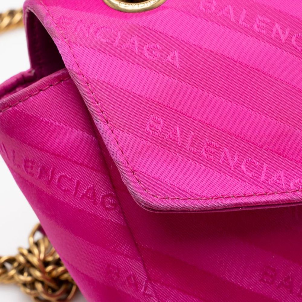 Balenciaga Satin Jacquard BB S Round Shoulder Bag - FINAL SALE - Picture 11 of 15